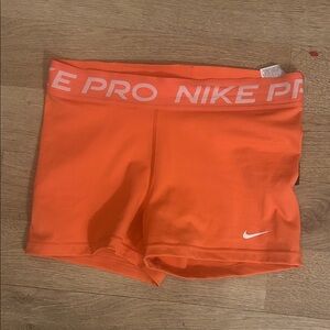 Nike Pro Bright Orange Shorts